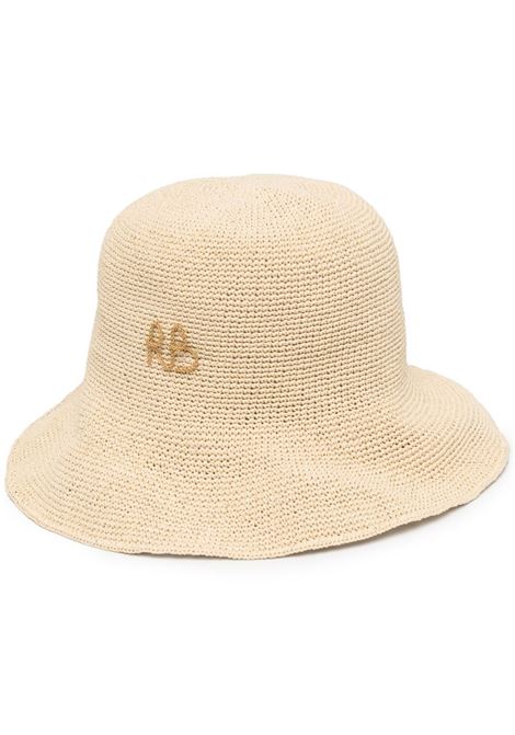 Beige woven bucket hat - RUSLAN BAGINSKIY women